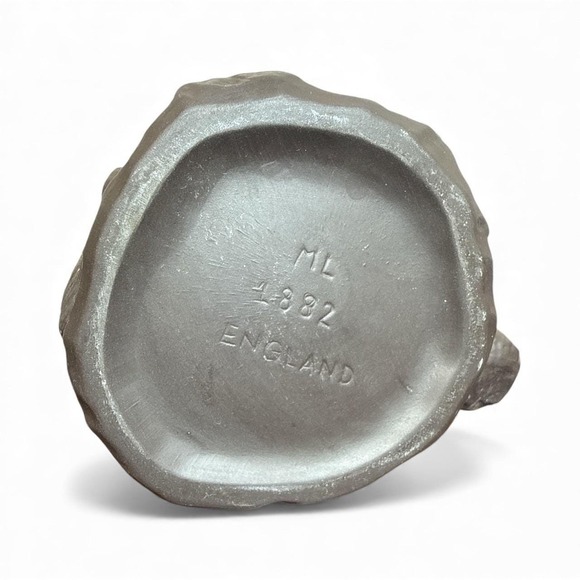 Vintage ML 1882 England Rustic Stone Jug Pitcher Figural Pottery "Rock" Design - Picture 4 of 4